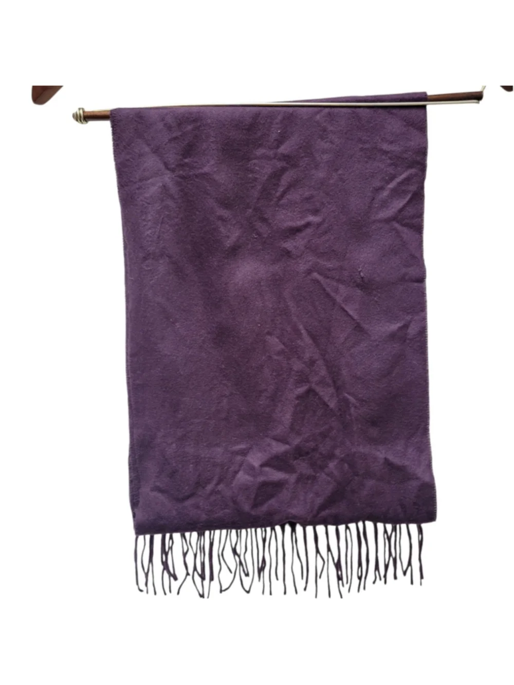 Unbranded Adult Unisex Hand Tailored Purple Cashmere Scarf 66